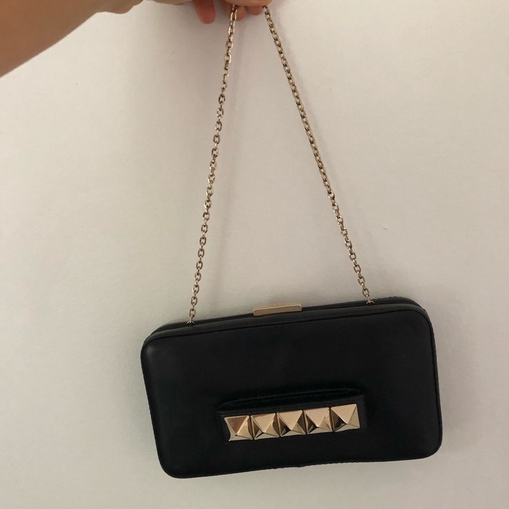 Valentino black clutch in good condition